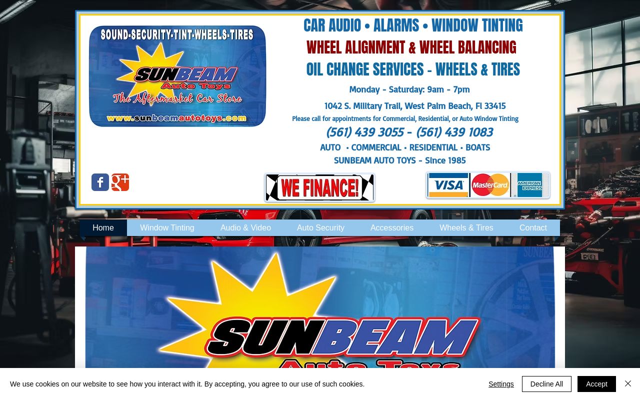 Homepage of Sunbeam Auto Toys's website