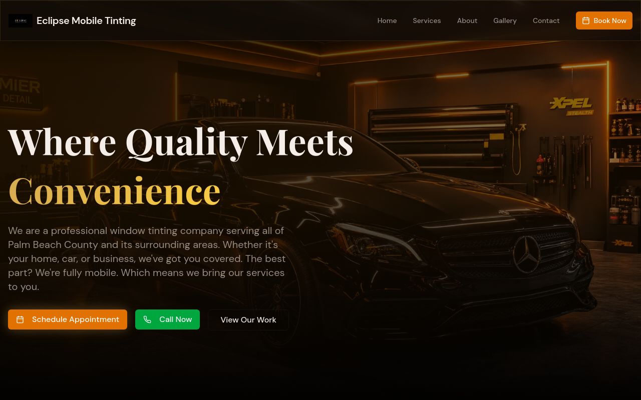 Homepage of Ant's Auto Shades's website