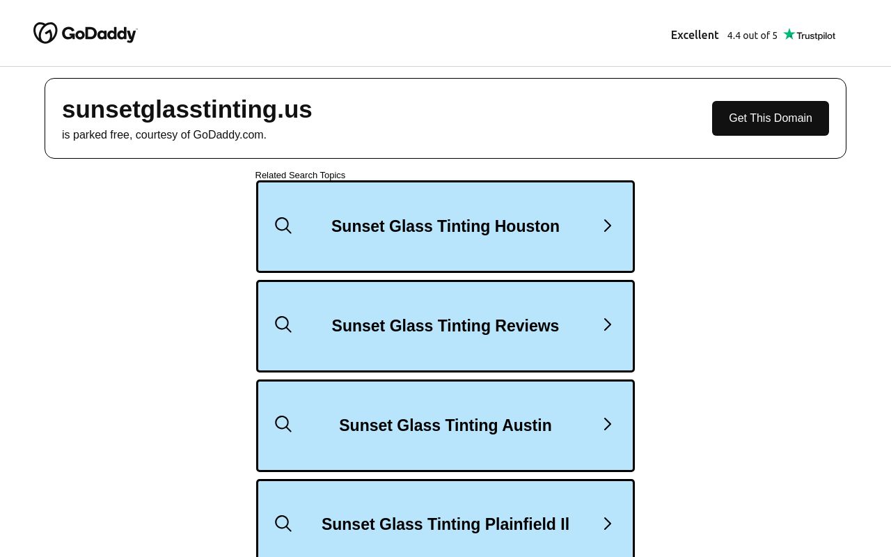 Homepage of Sunset Glass Tinting's website
