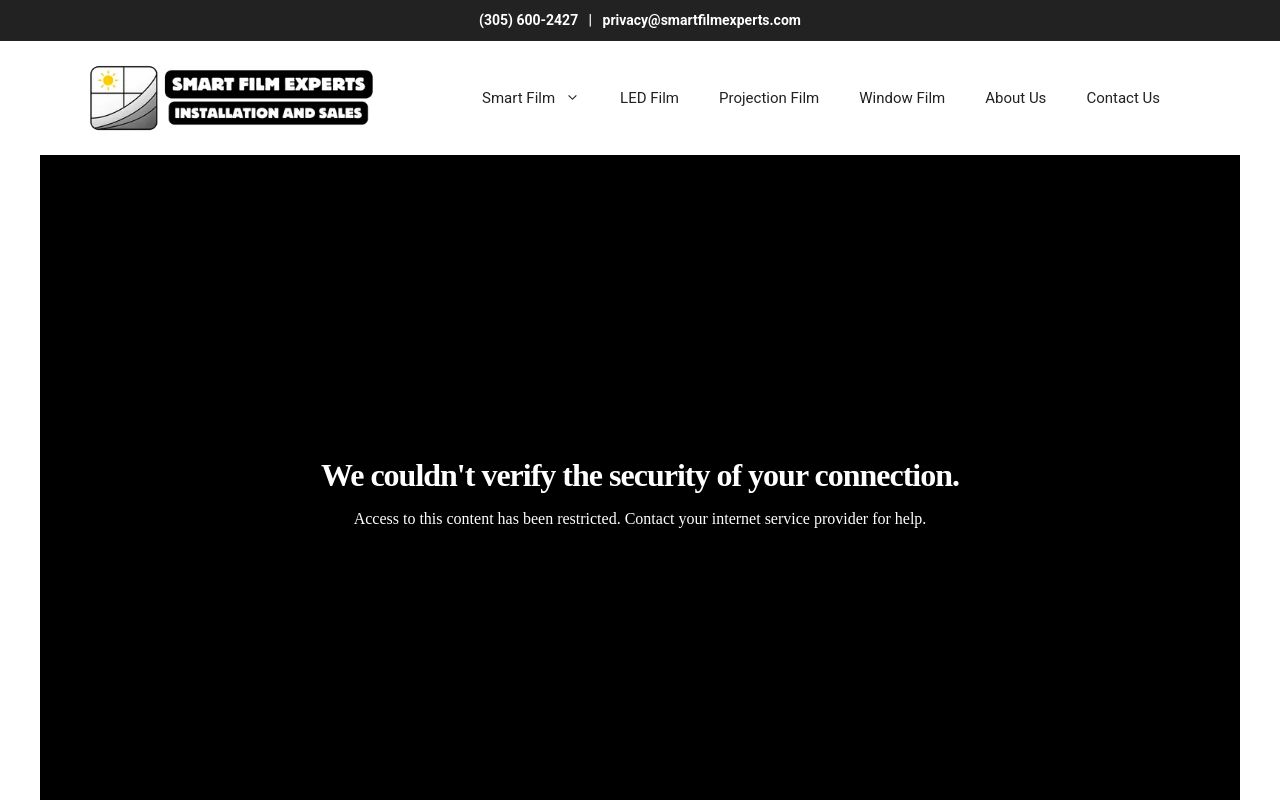 Homepage of Smart Film Experts's website