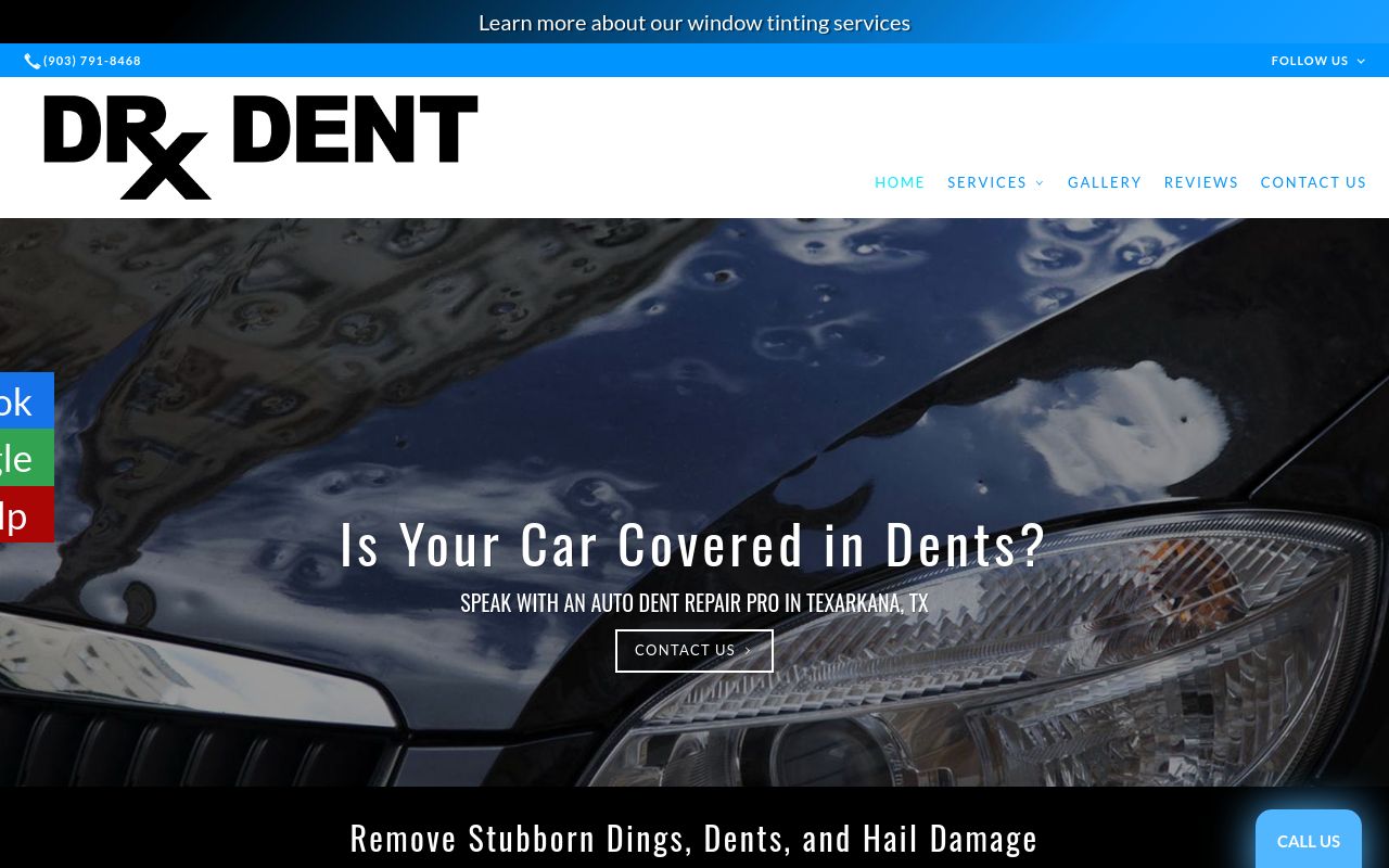 Homepage of Dr. Dent's website
