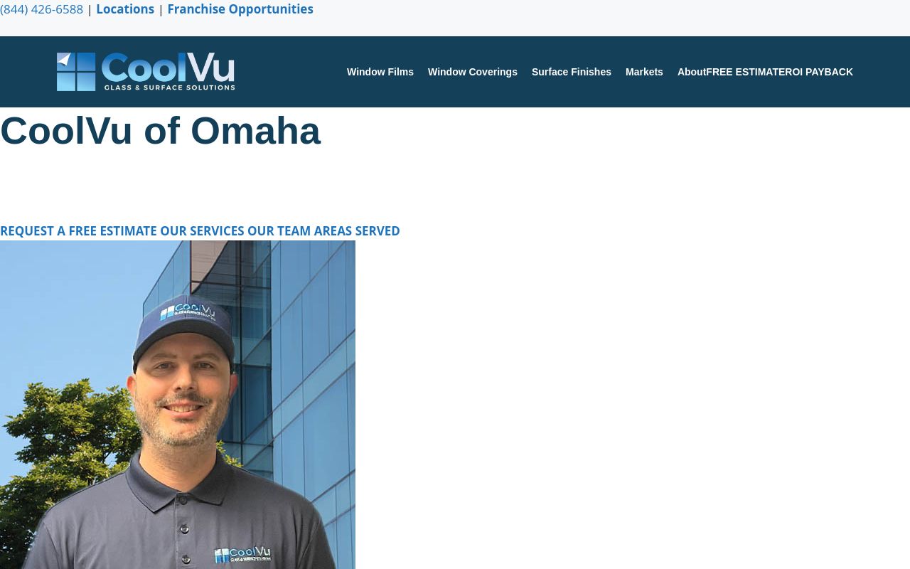 Homepage of CoolVu - Commercial & Home Window Tint's website