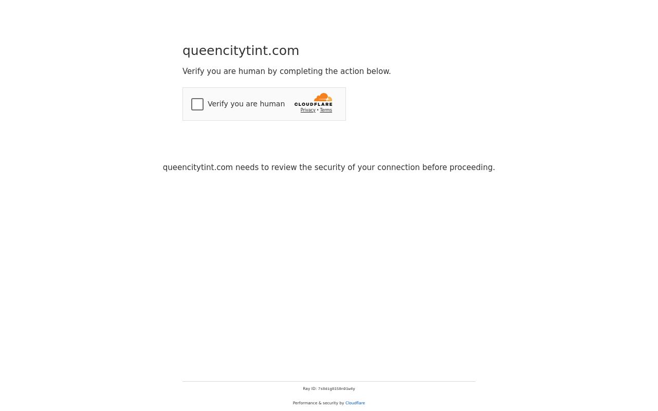 Homepage of Queen City Tint and Design, LLC's website