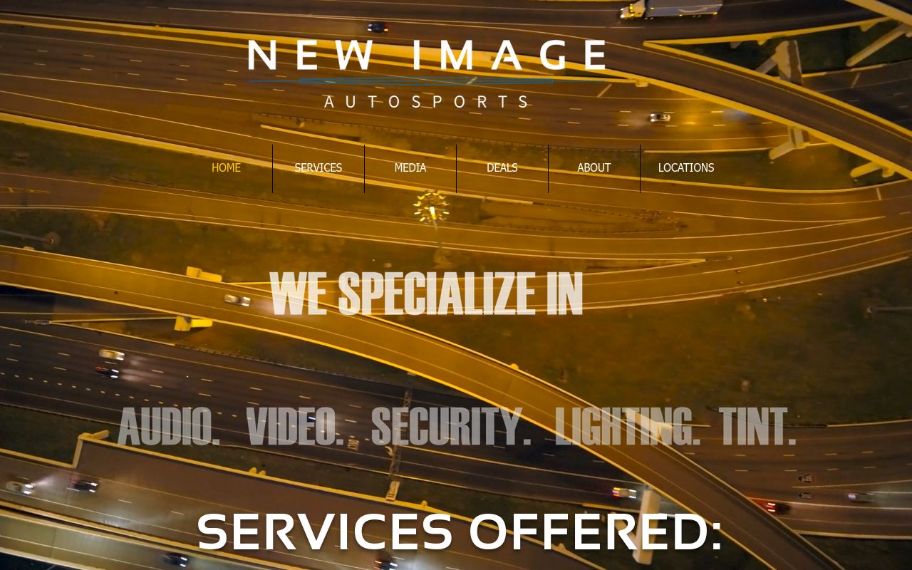 Homepage of New Image Autosports's website
