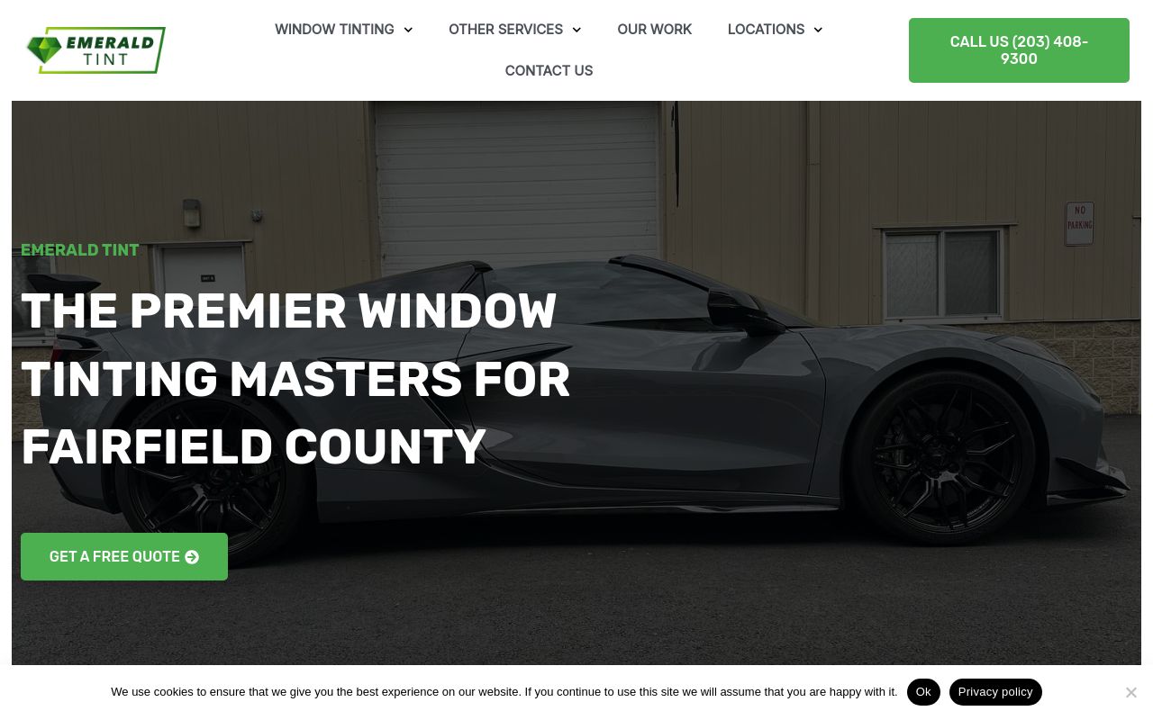 Homepage of Emerald Tint's website