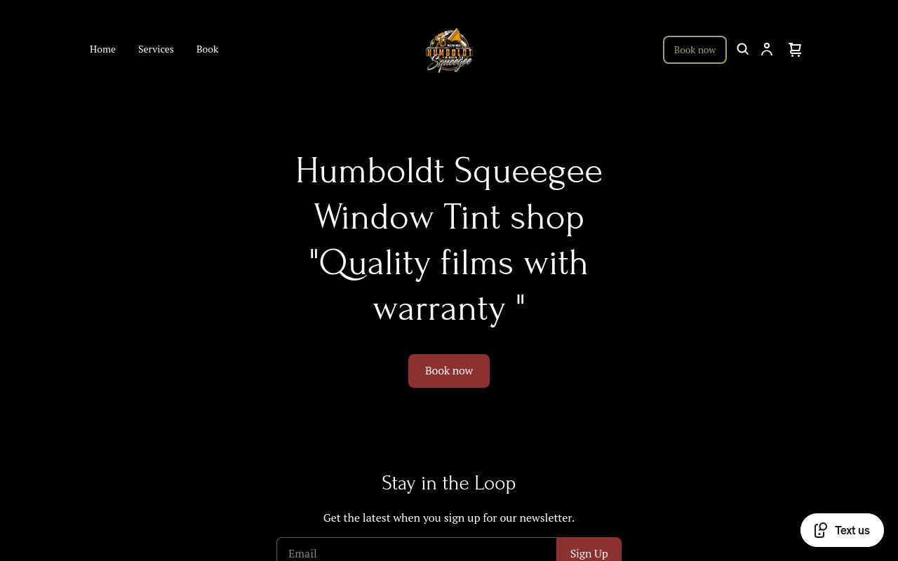 Homepage of Humboldt Squeegee LLC's website