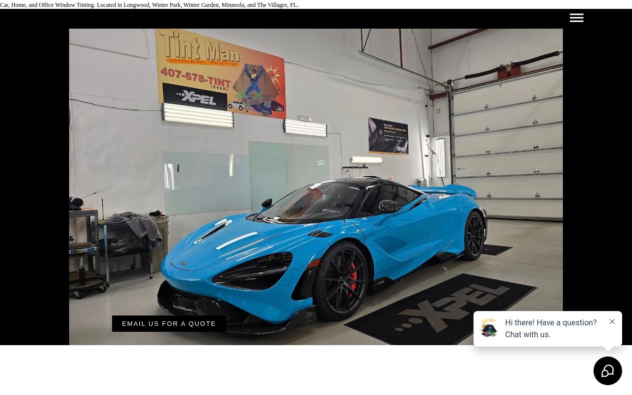 Homepage of Tint Man The Villages's website