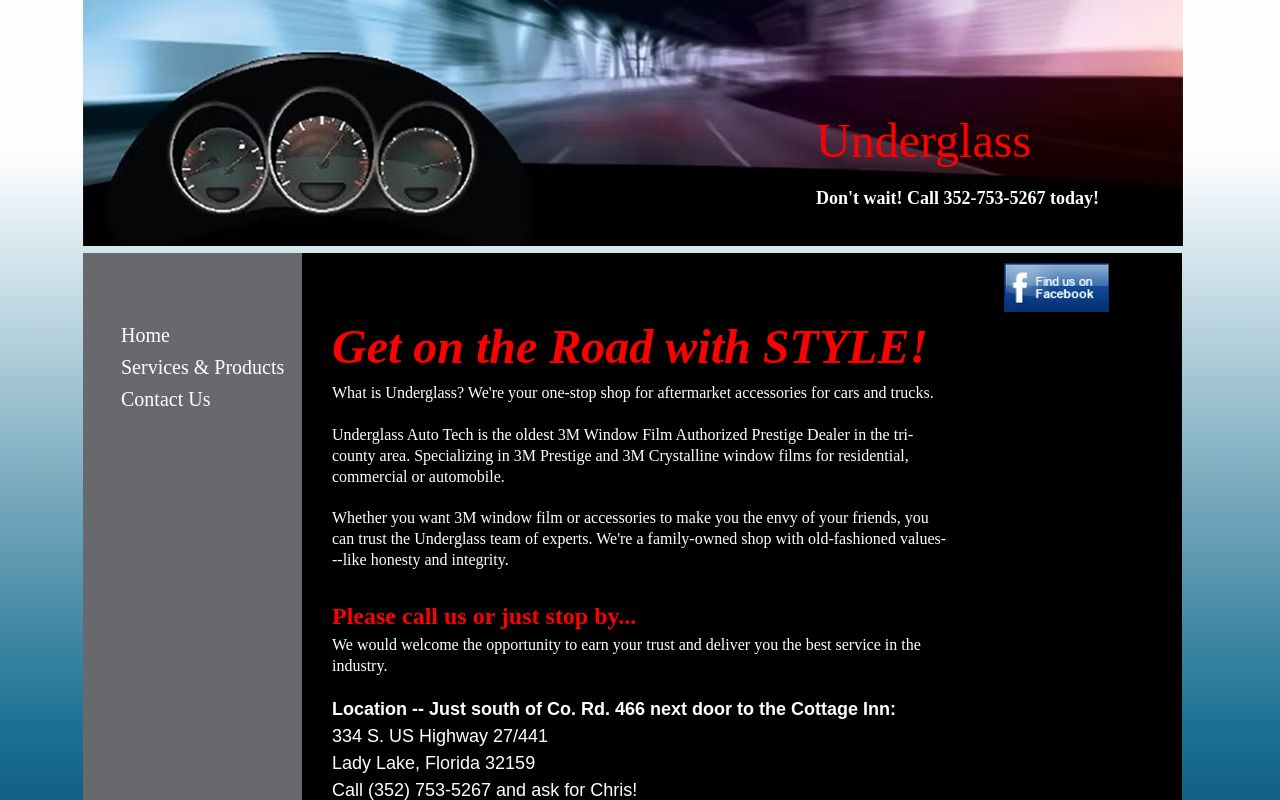 Homepage of Underglass Auto Tech's website