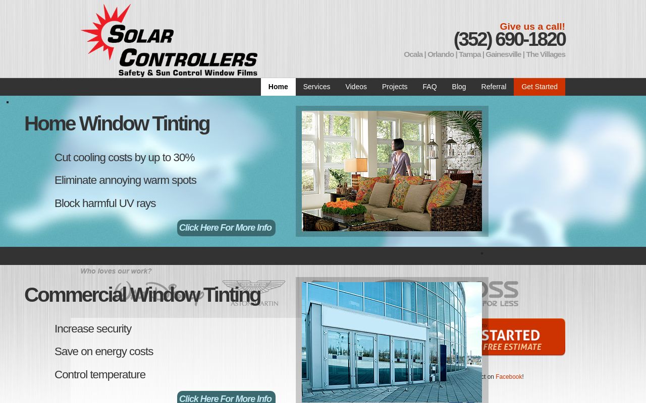 Homepage of Solar Controllers's website
