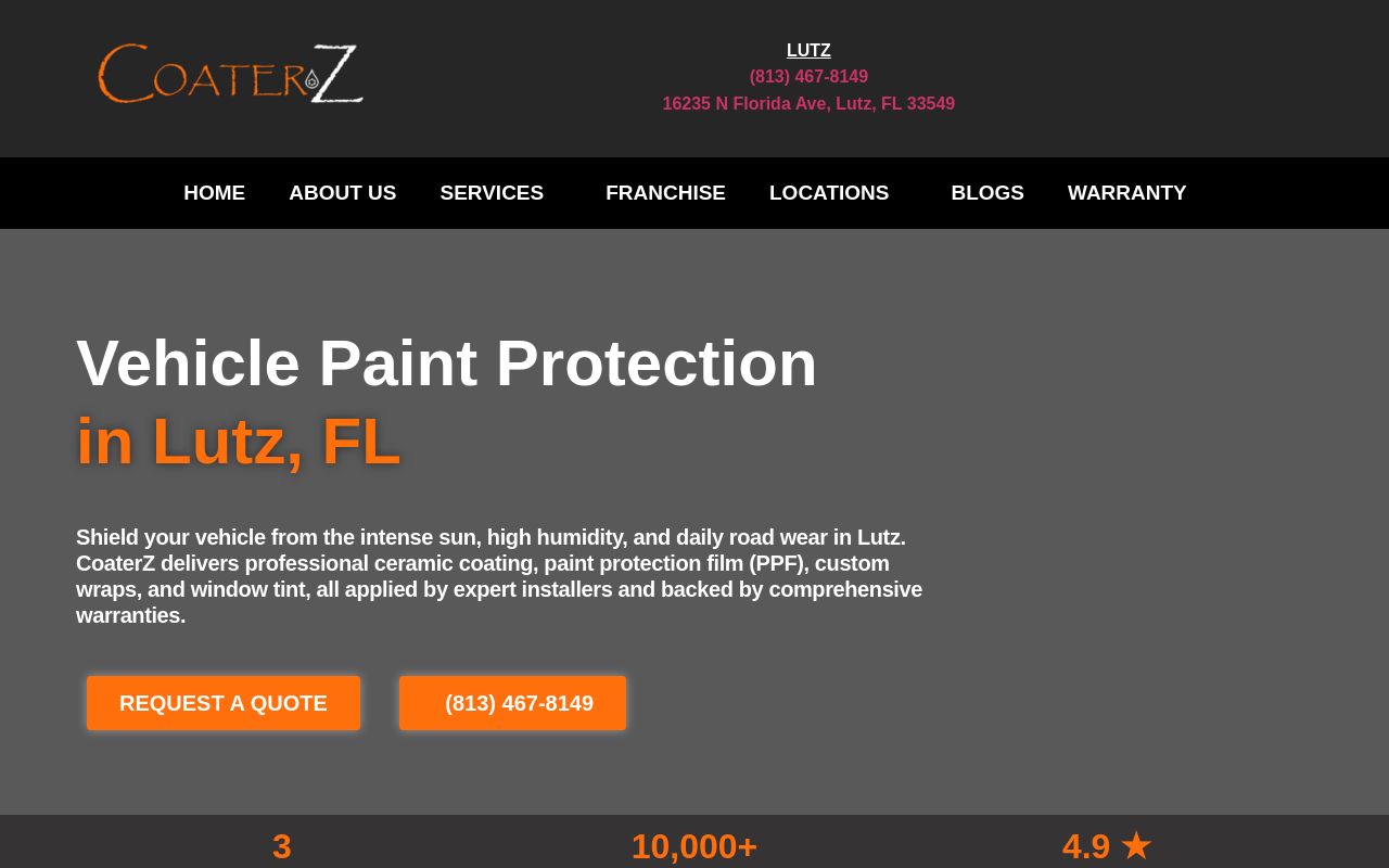 Homepage of CoaterZ's website
