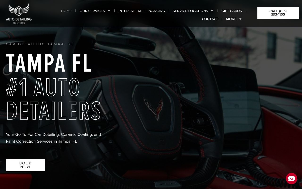 Homepage of Mobile Auto Detailing Solutions's website