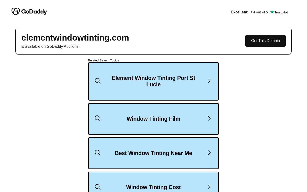 Homepage of ELEMENT WINDOW TINTING LLC MOBILE's website