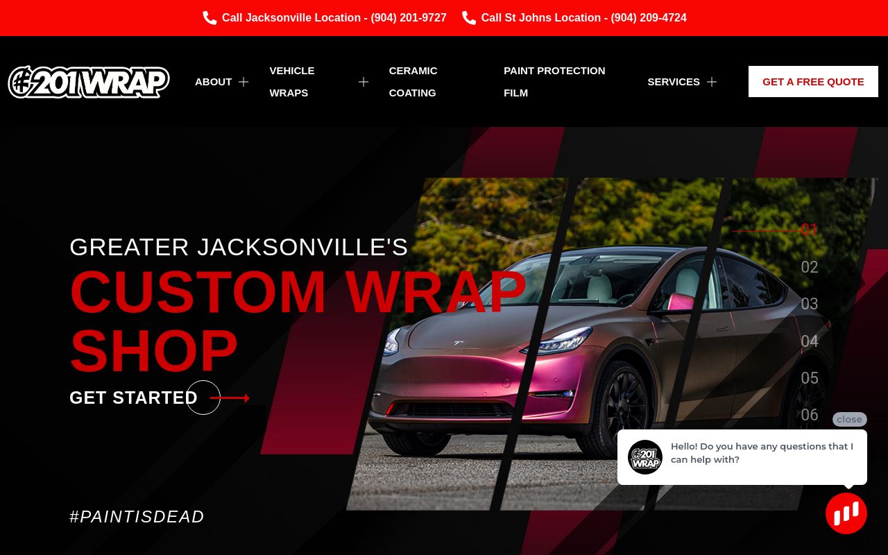 Homepage of #201WRAP St. Augustine's website