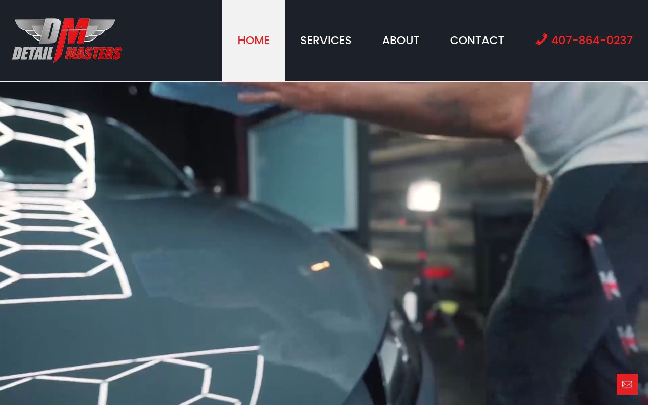 Homepage of Detail Masters's website