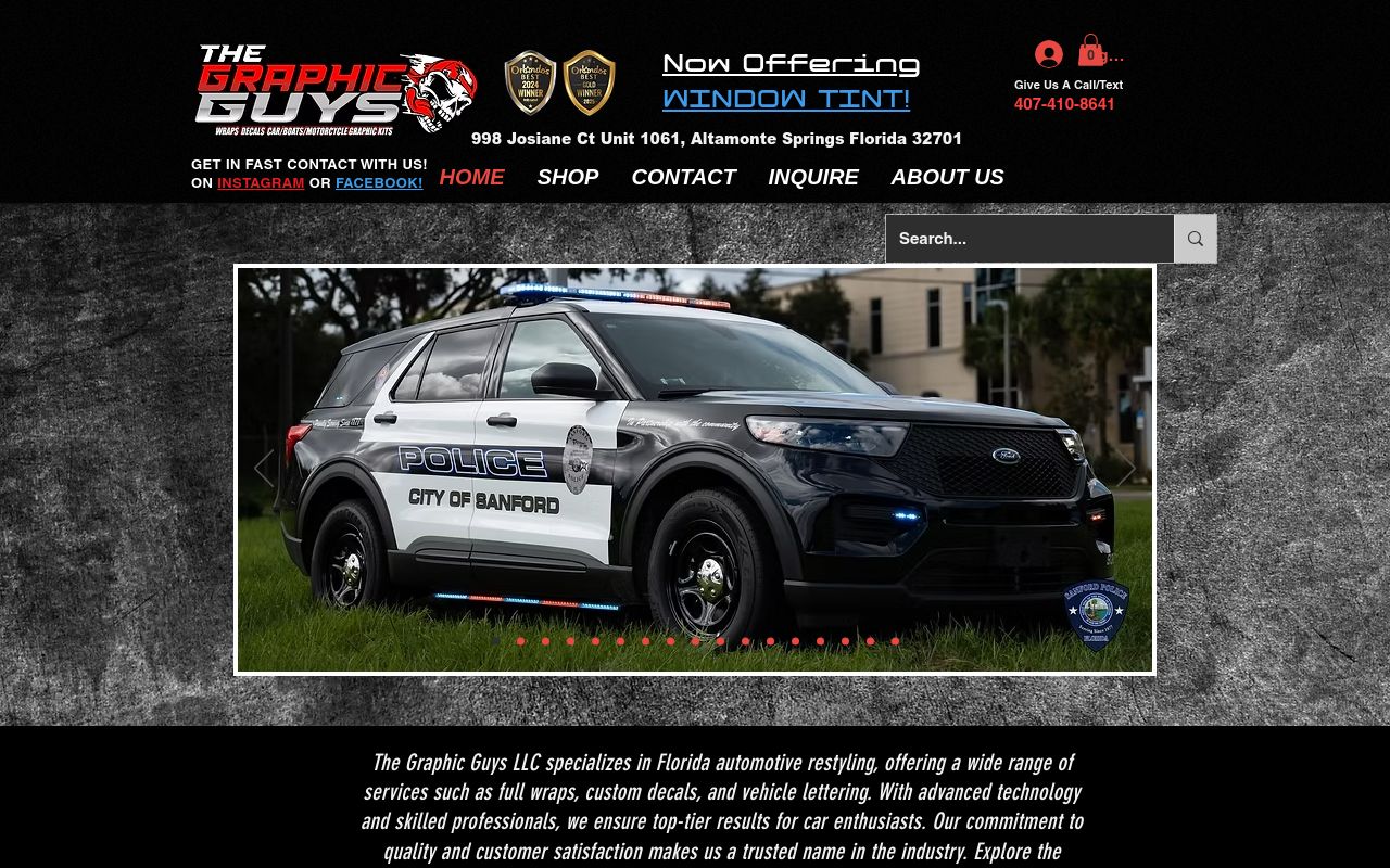 Homepage of The Graphic Guys's website