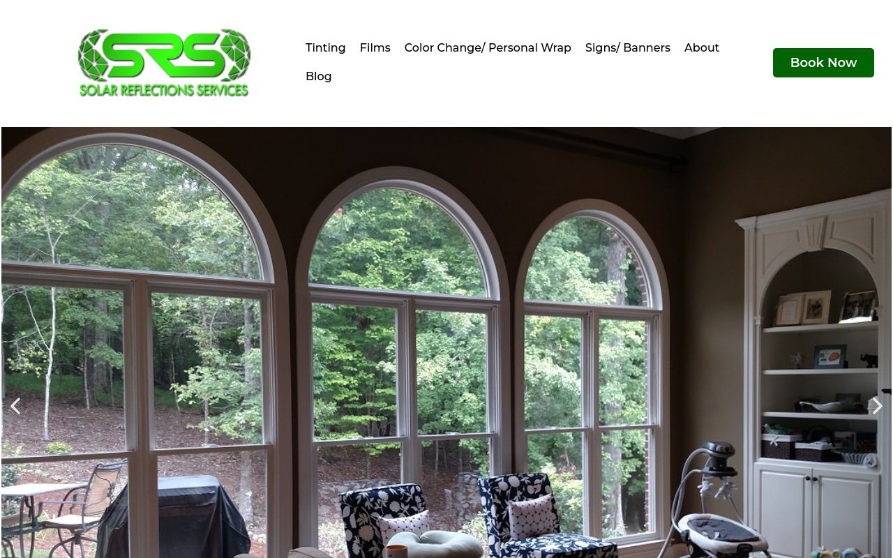 Homepage of Solar Reflections Services's website