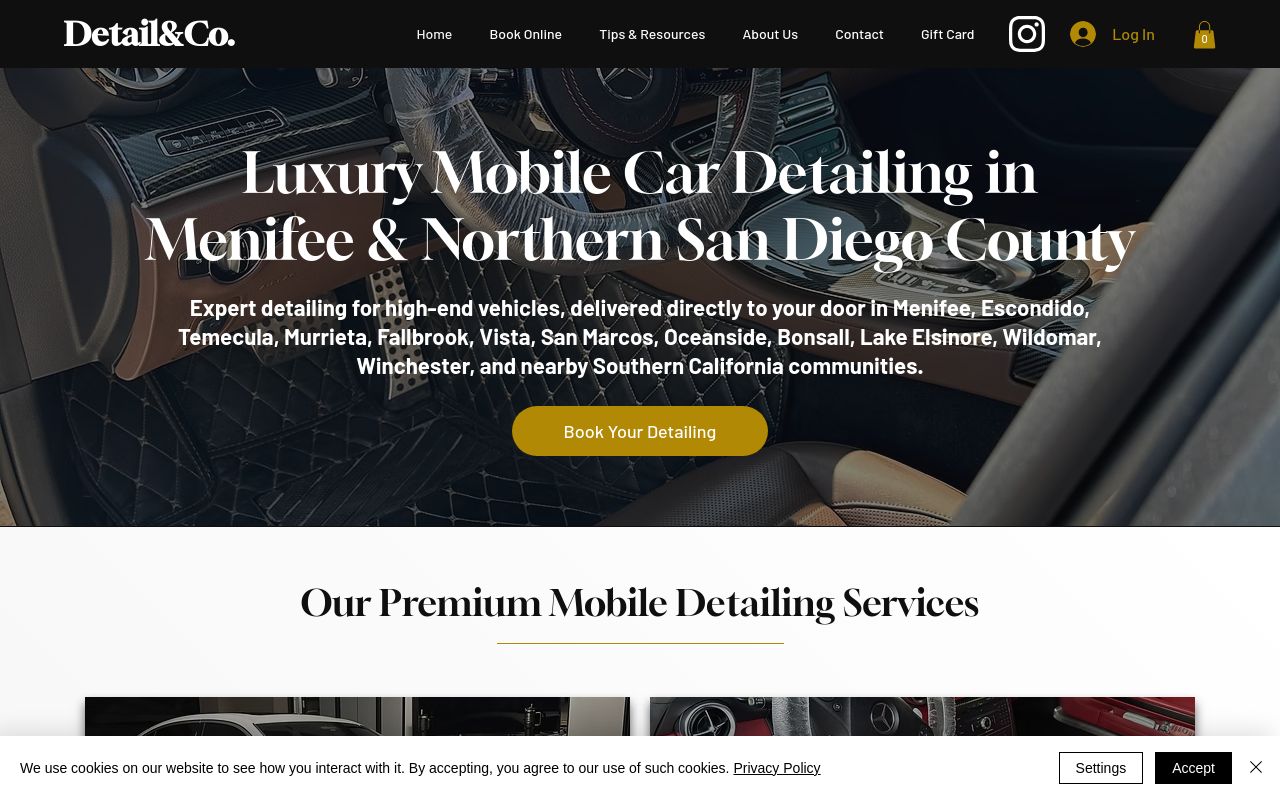 Homepage of Detail&Co.'s website