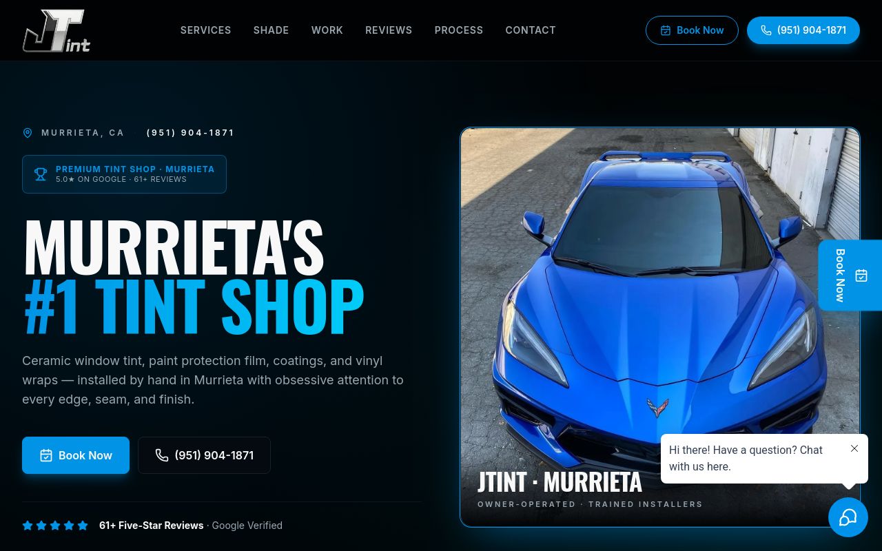 Homepage of JTINT's website