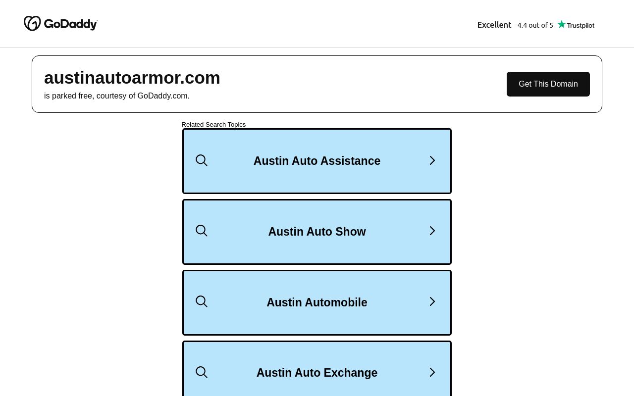 Homepage of Austin Auto Armor's website