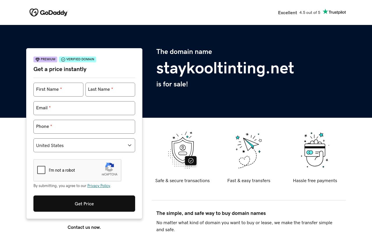 Homepage of Stay Kool Tinting Irvine's website